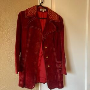 Vintage 1970s suede  womens jacket